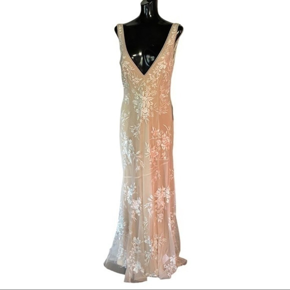 Watters Meyer Wedding Dress Ivory Blush‎ NWT Size 4 - Picture 5 of 10